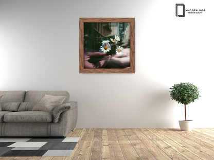 ( 65 x 65 CM ) / 26 x 26 Inch  |  Frames - MDF
 -  [ Dark Oak ]