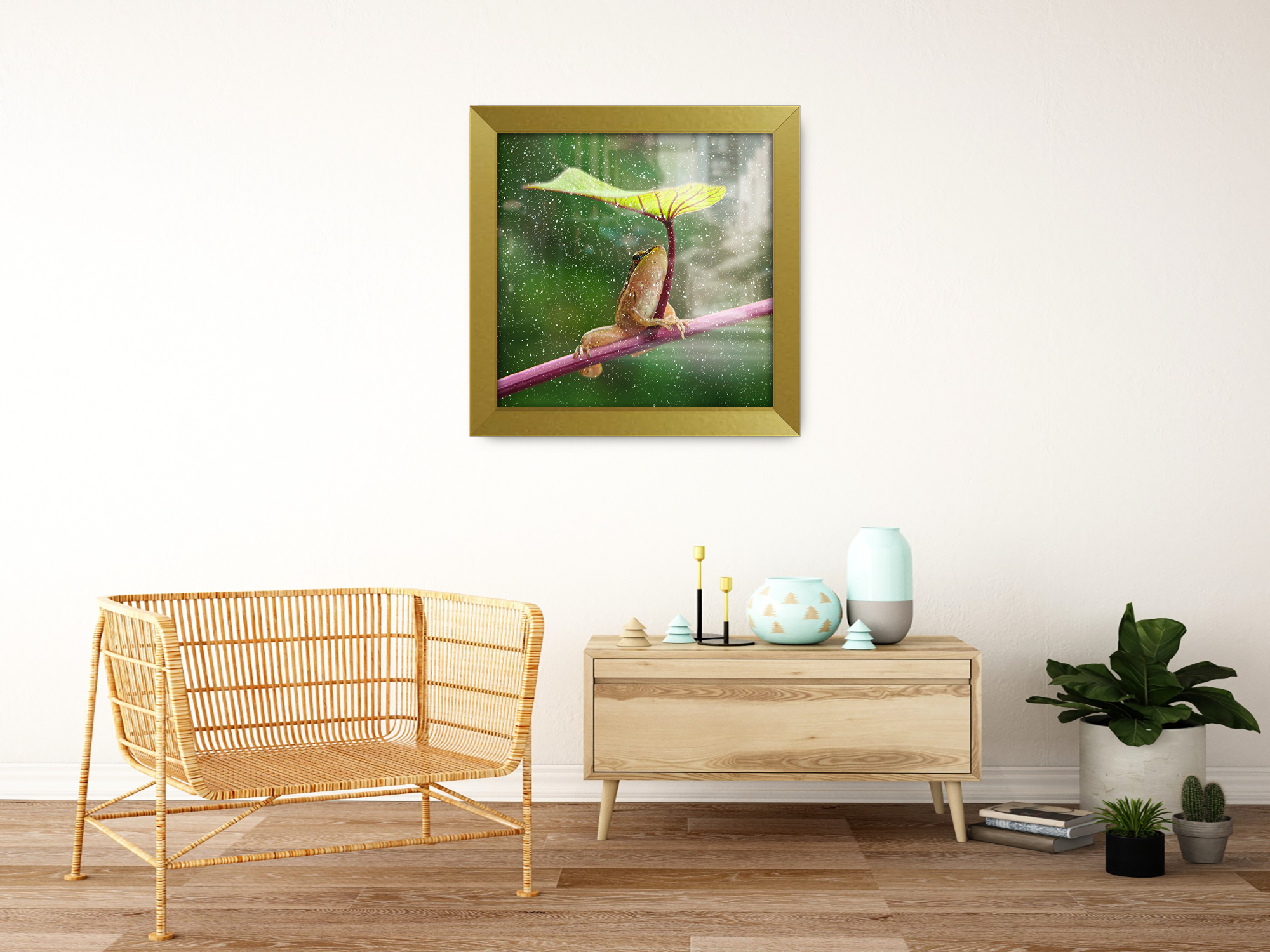 ( 65 x 65 CM ) / 26 x 26 Inch  |  Poster Frames - MDF
 -  [ Gold ]