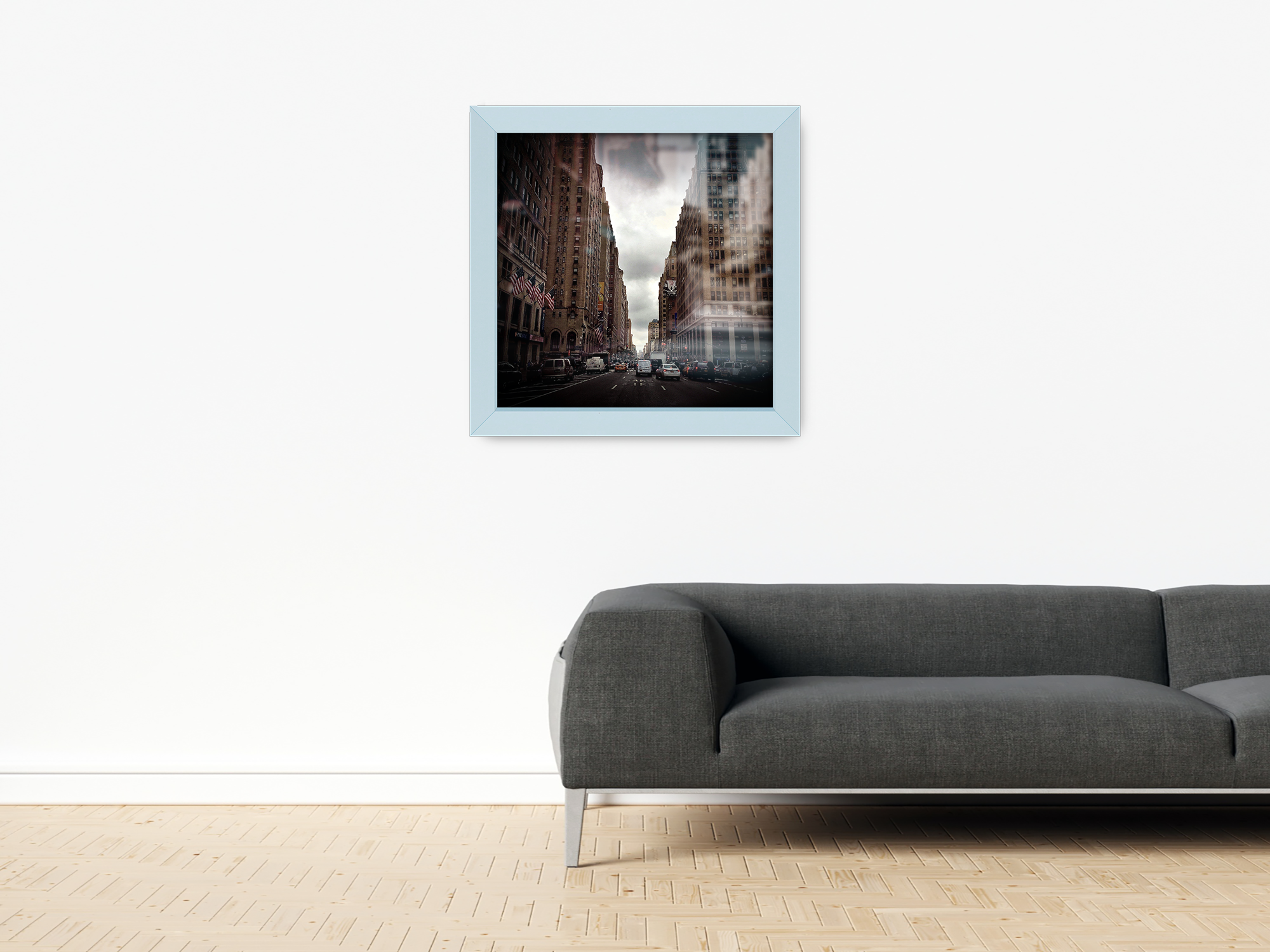 ( 65 x 65 CM ) / 26 x 26 Inch  |  Display Frame - MDF
 -  [ Light Grey ]