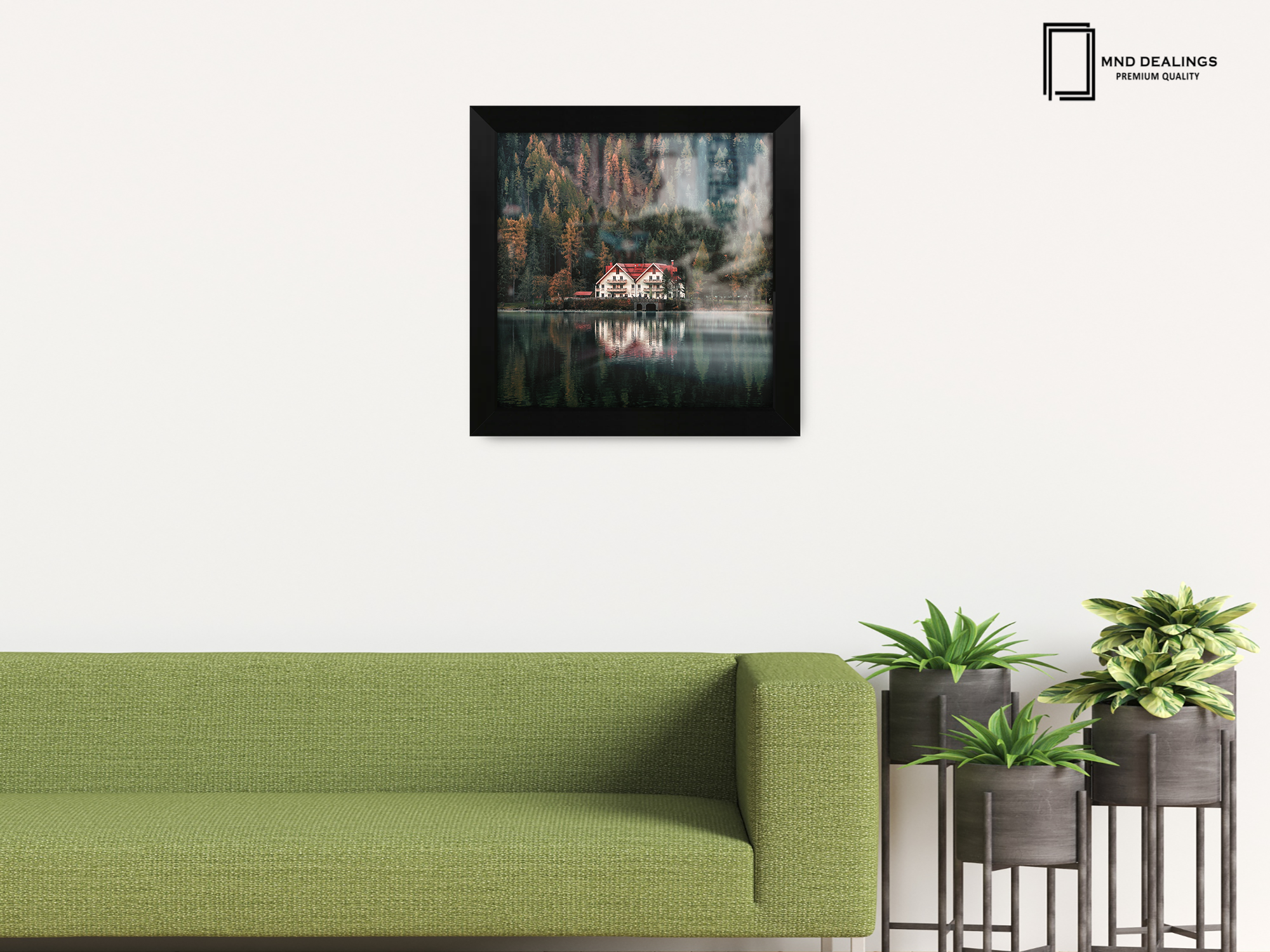 ( 65 x 65 CM ) / 26 x 26 Inch  |  Frames - MDF
 -  [ Matt Black ]