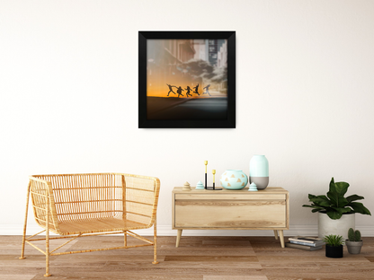 ( 65 x 65 CM ) / 26 x 26 Inch  |  Frames - MDF
 -  [ Matt Black ]