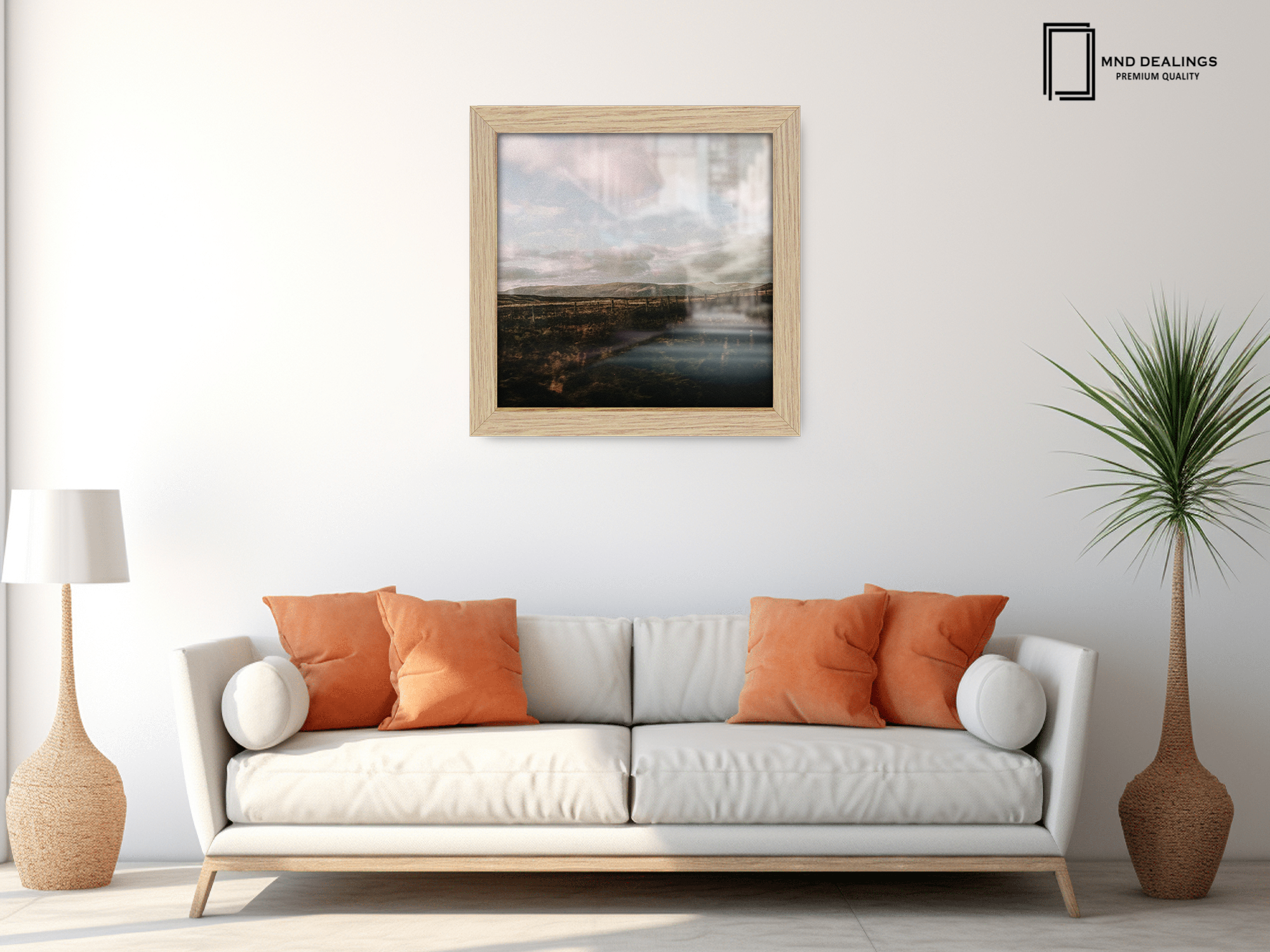 ( 65 x 65 CM ) / 26 x 26 Inch  |  Frames - MDF
 -  [ Oak ]
