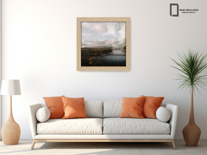 ( 65 x 65 CM ) / 26 x 26 Inch  |  Frames - MDF
 -  [ Oak ]