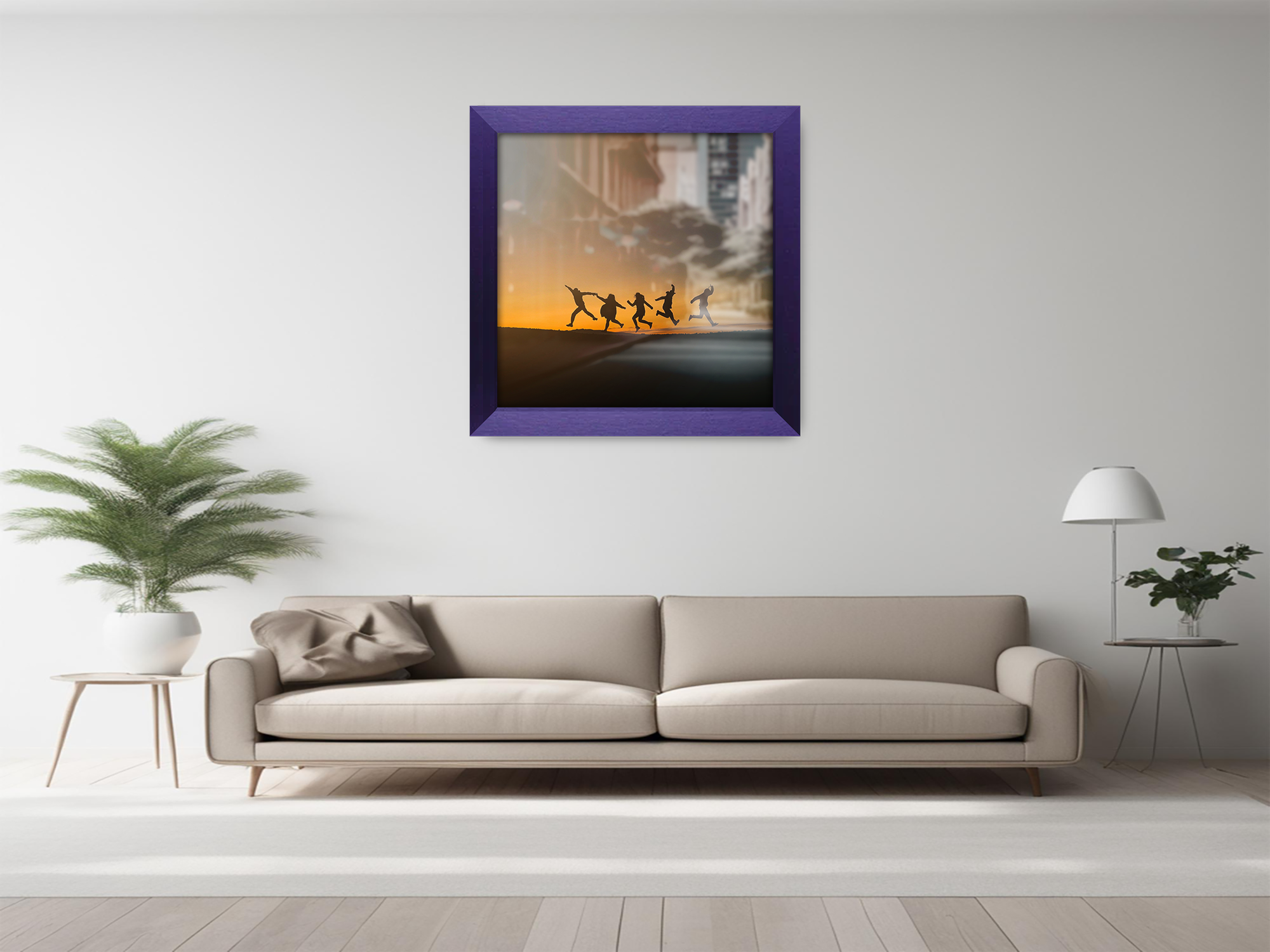 ( 65 x 65 CM ) / 26 x 26 Inch  |  Poster Frames - MDF
 -  [ Purple ]