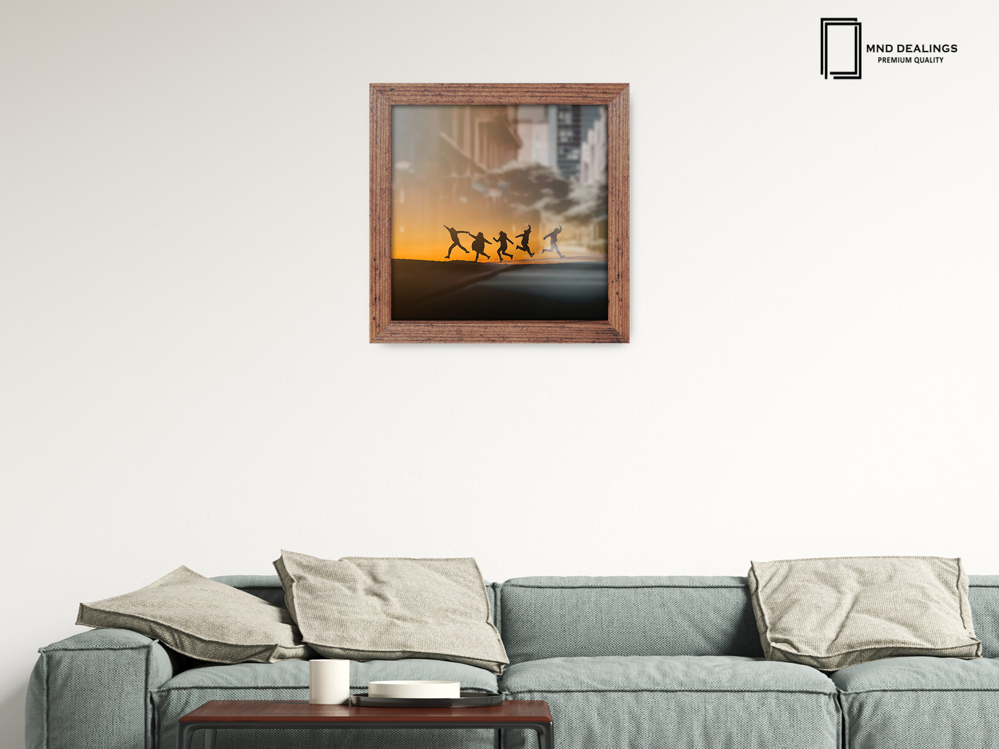( 65 x 65 CM ) / 26 x 26 Inch  |  Frames - MDF
 -  [ Rustic ]