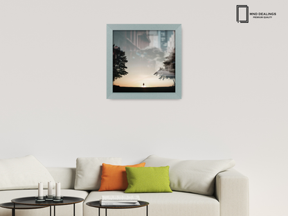 ( 65 x 65 CM ) / 26 x 26 Inch  |  Certificate Frames - MDF
 -  [ Silver ]