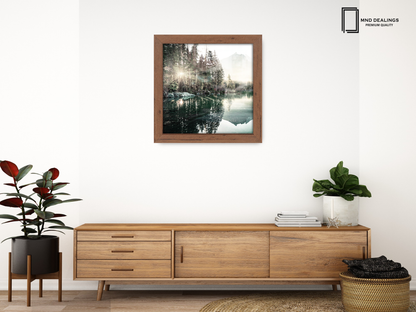 ( 65 x 65 CM ) / 26 x 26 Inch  |  Picture Frames - MDF
 -  [ Walnut ]