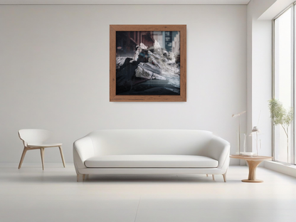 ( 65 x 65 CM ) / 26 x 26 Inch  |  Picture Frames - MDF
 -  [ Walnut ]