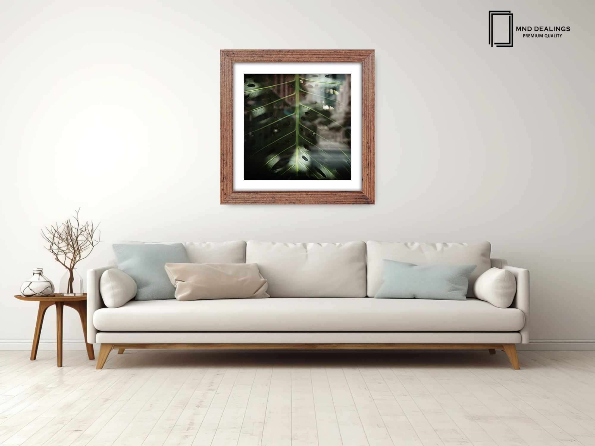 ( 65 x 65 Cm ) / 26 x 26 Inch with 55 x 55 Cm White Mount Display Frame - MDF