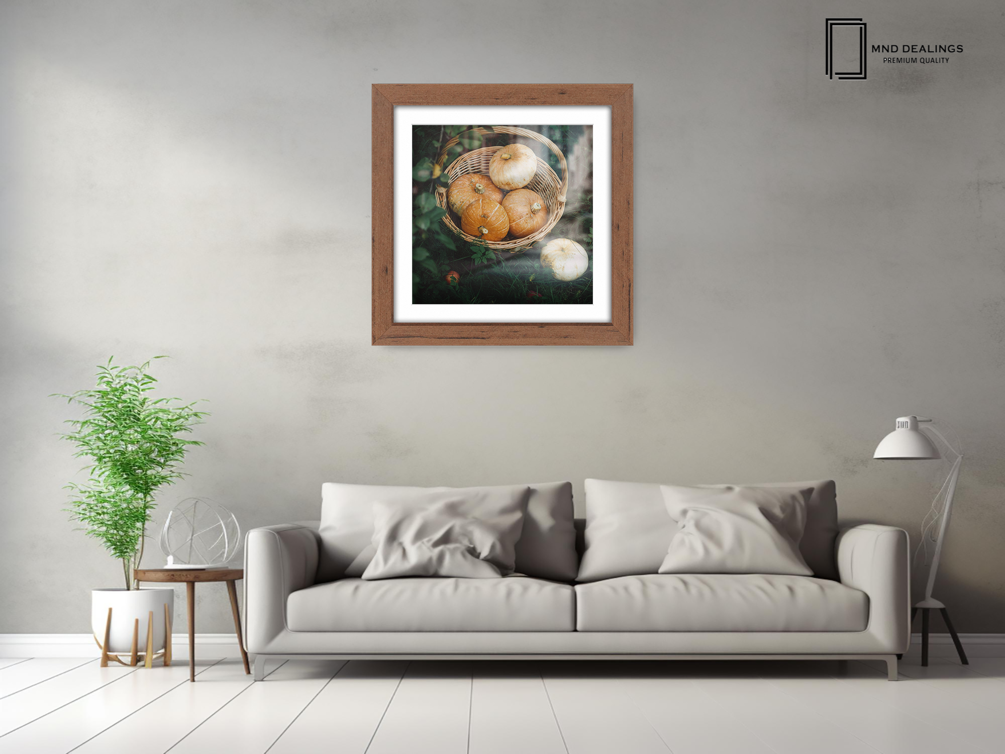 ( 65 x 65 Cm ) / 26 x 26 Inch with 55 x 55 Cm White Mount Display Frame - MDF