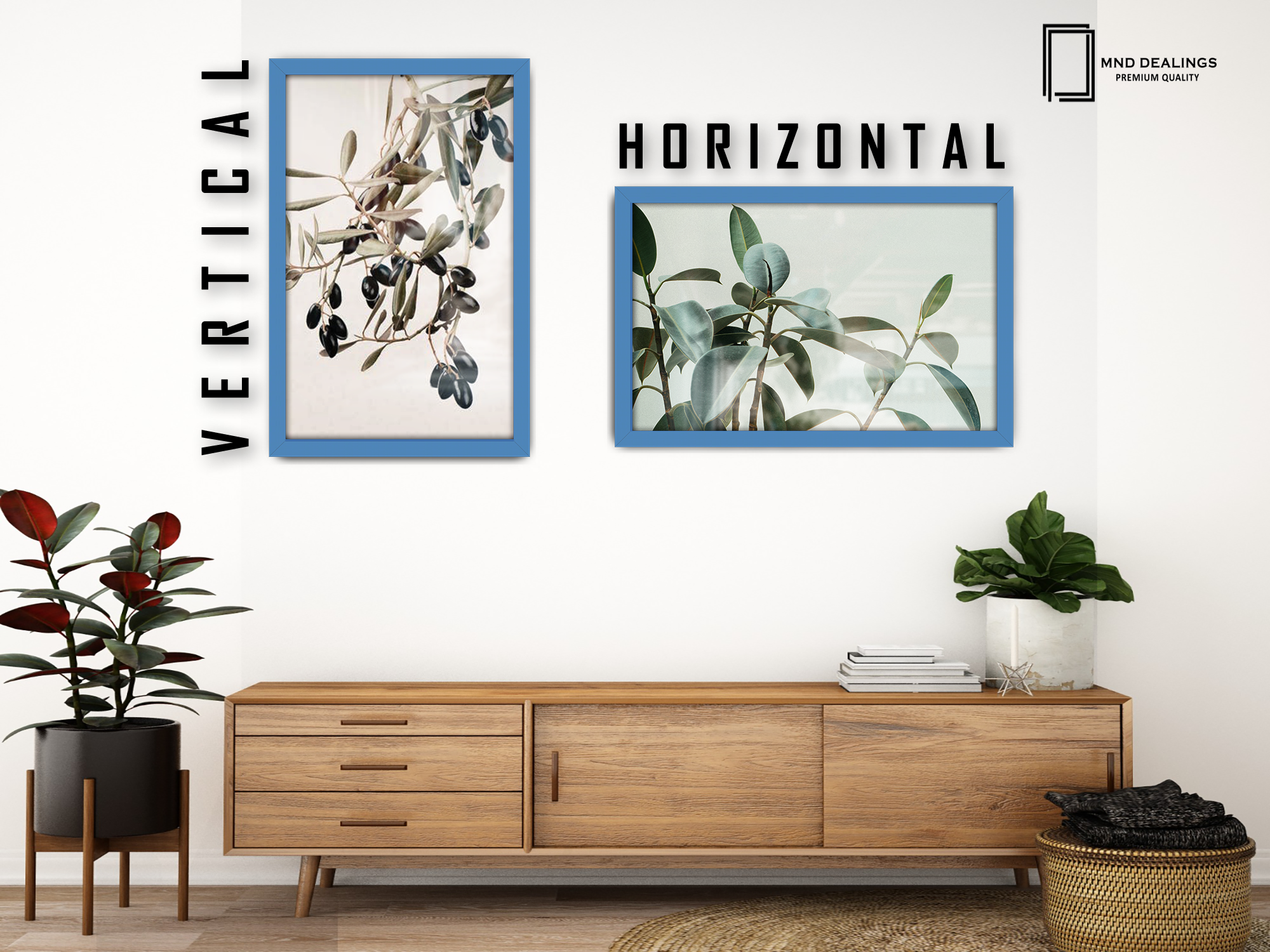 ( 70 x 100 CM ) / 40 x 28 Inch  |  Display Frame - MDF
 -  [ Blue ]