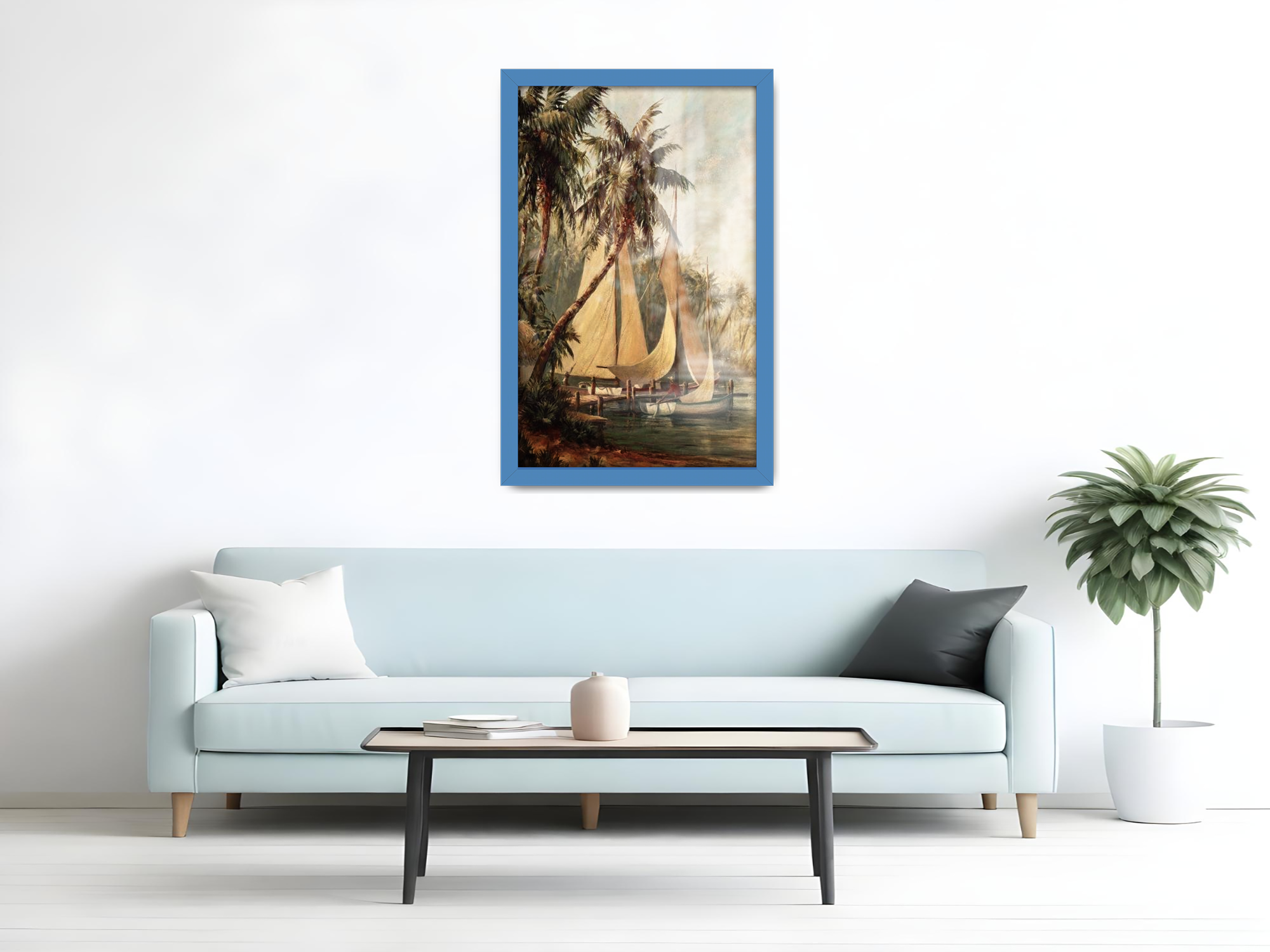 ( 70 x 100 CM ) / 40 x 28 Inch  |  Display Frame - MDF
 -  [ Blue ]