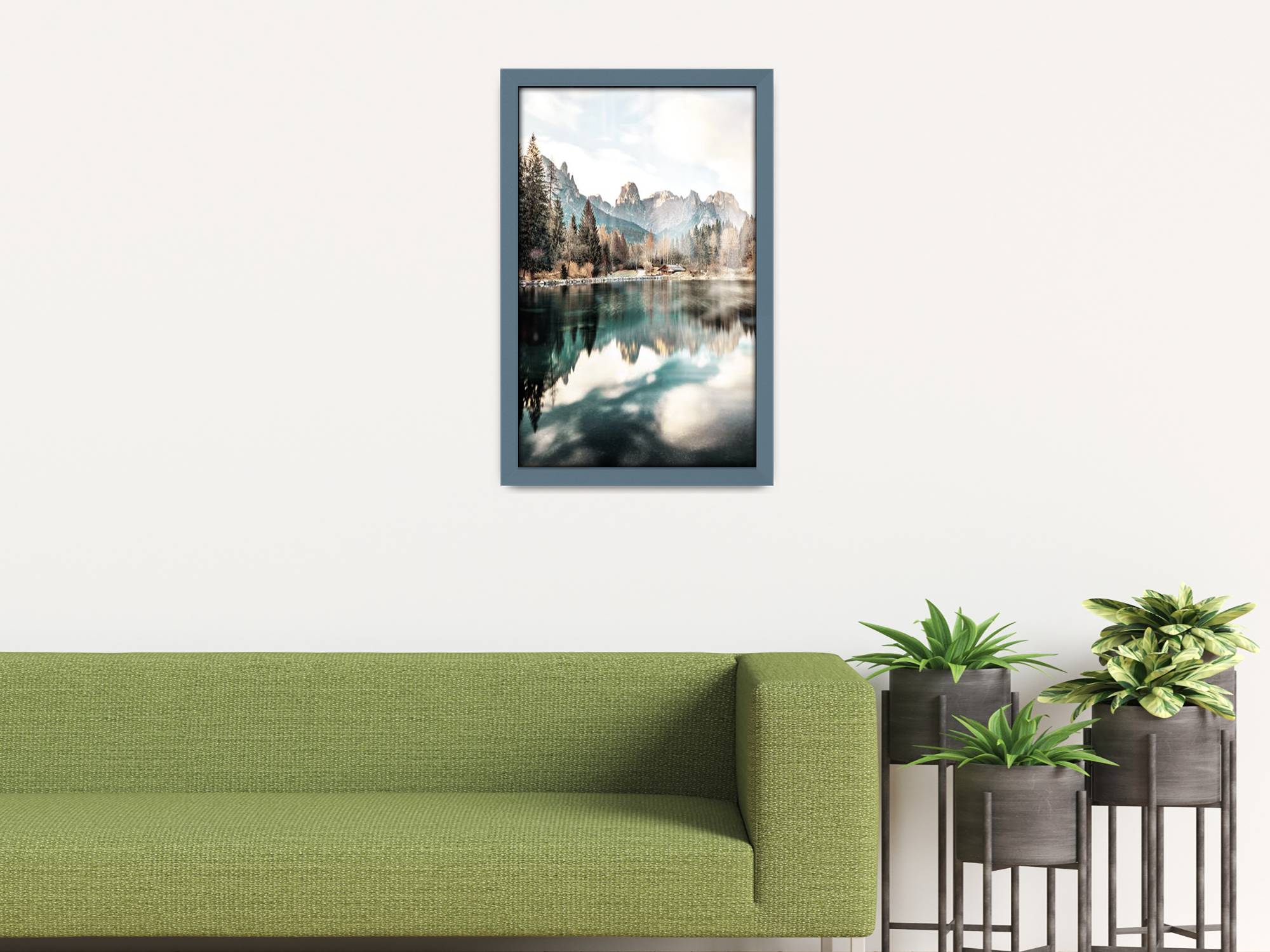 ( 70 x 100 CM ) / 40 x 28 Inch  |  Photo Frames - MDF
 -  [ Dark Grey ]