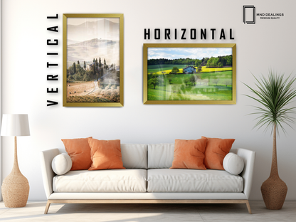 ( 70 x 100 CM ) / 40 x 28 Inch  |  Art Frames - MDF
 -  [ Gold ]