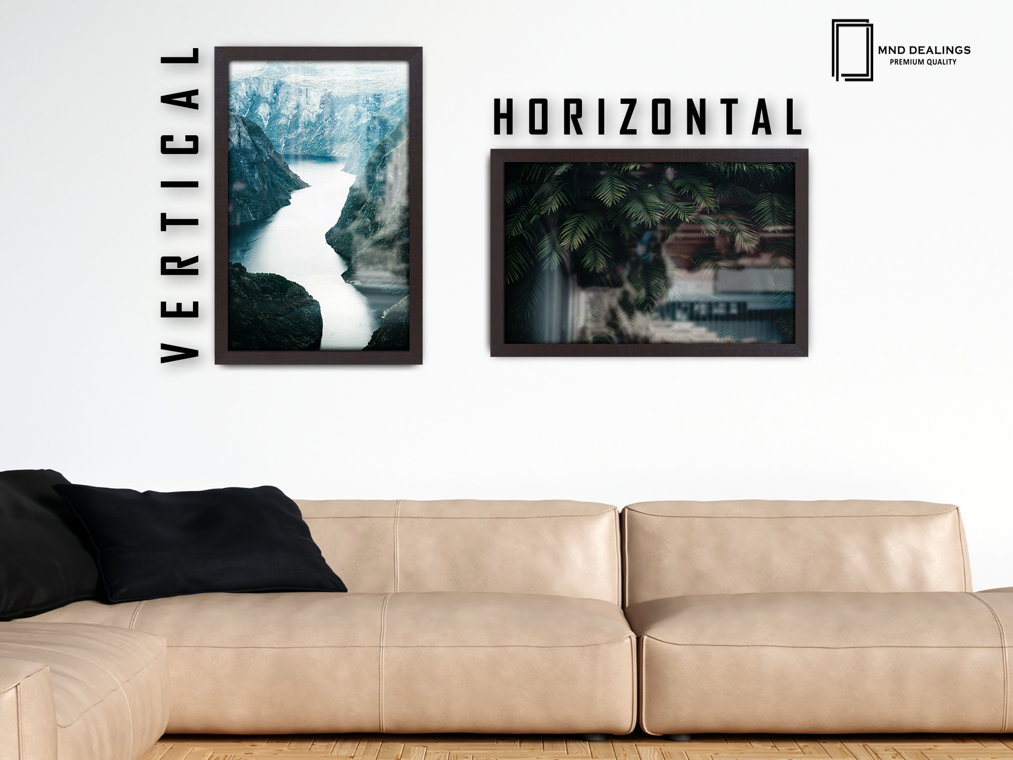 ( 70 x 100 CM ) / 40 x 28 Inch  |  Frames - MDF
 -  [ Mahogany ]