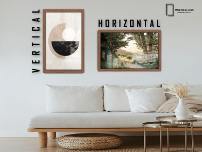 ( 70 x 100 CM ) / 40 x 28 Inch  |  Art Frames - MDF
 -  [ Walnut ]