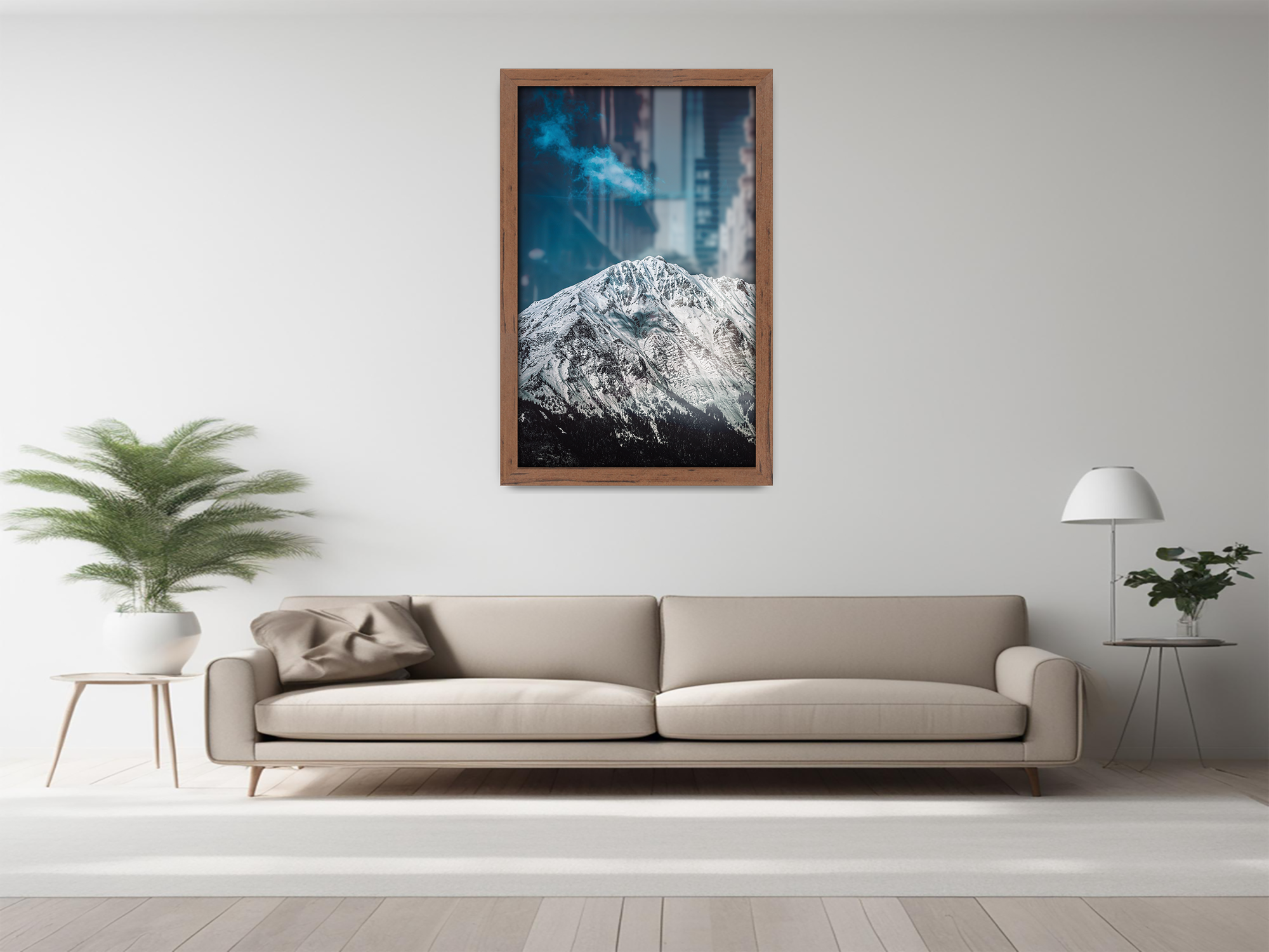 ( 70 x 100 CM ) / 40 x 28 Inch  |  Art Frames - MDF
 -  [ Walnut ]