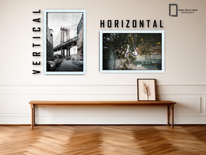 ( 70 x 100 CM ) / 40 x 28 Inch  |  Poster Frames - MDF
 -  [ White ]