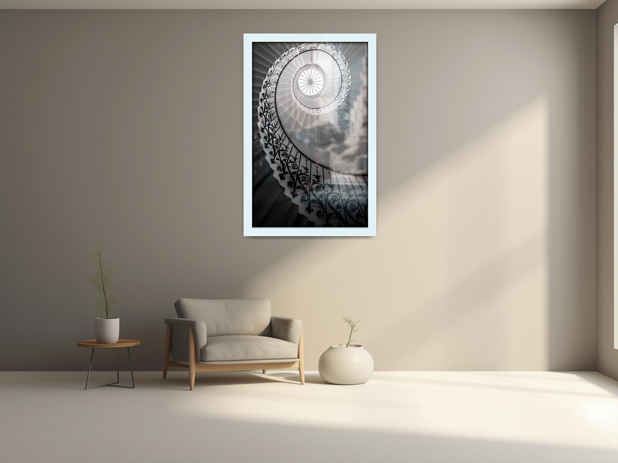 ( 70 x 100 CM ) / 40 x 28 Inch  |  Poster Frames - MDF
 -  [ White ]