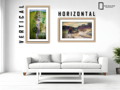 ( 70 x 100 cm ) / 40 x 28 Inch with 91.44 x 60.96 cm White Mount Certificate Frames - MDF