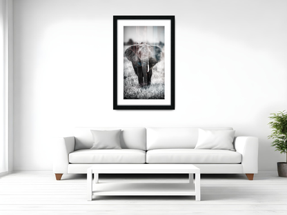 ( 70 x 100 cm ) / 40 x 28 Inch with 91.44 x 60.96 cm White Mount Certificate Frames - MDF