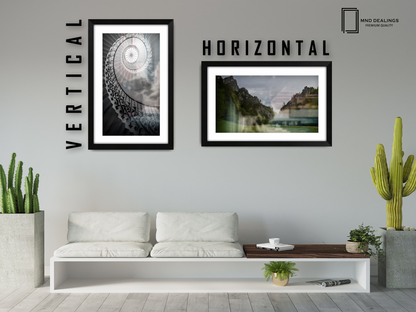 ( 70 x 100 cm ) / 40 x 28 Inch with 91.44 x 60.96 cm White Mount Certificate Frames - MDF