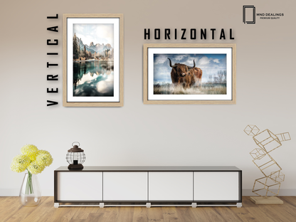 ( 70 x 100 cm ) / 40 x 28 Inch with 91.44 x 60.96 cm White Mount Certificate Frames - MDF