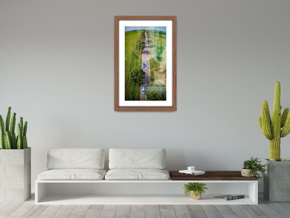 ( 70 x 100 cm ) / 40 x 28 Inch with 91.44 x 60.96 cm White Mount Certificate Frames - MDF