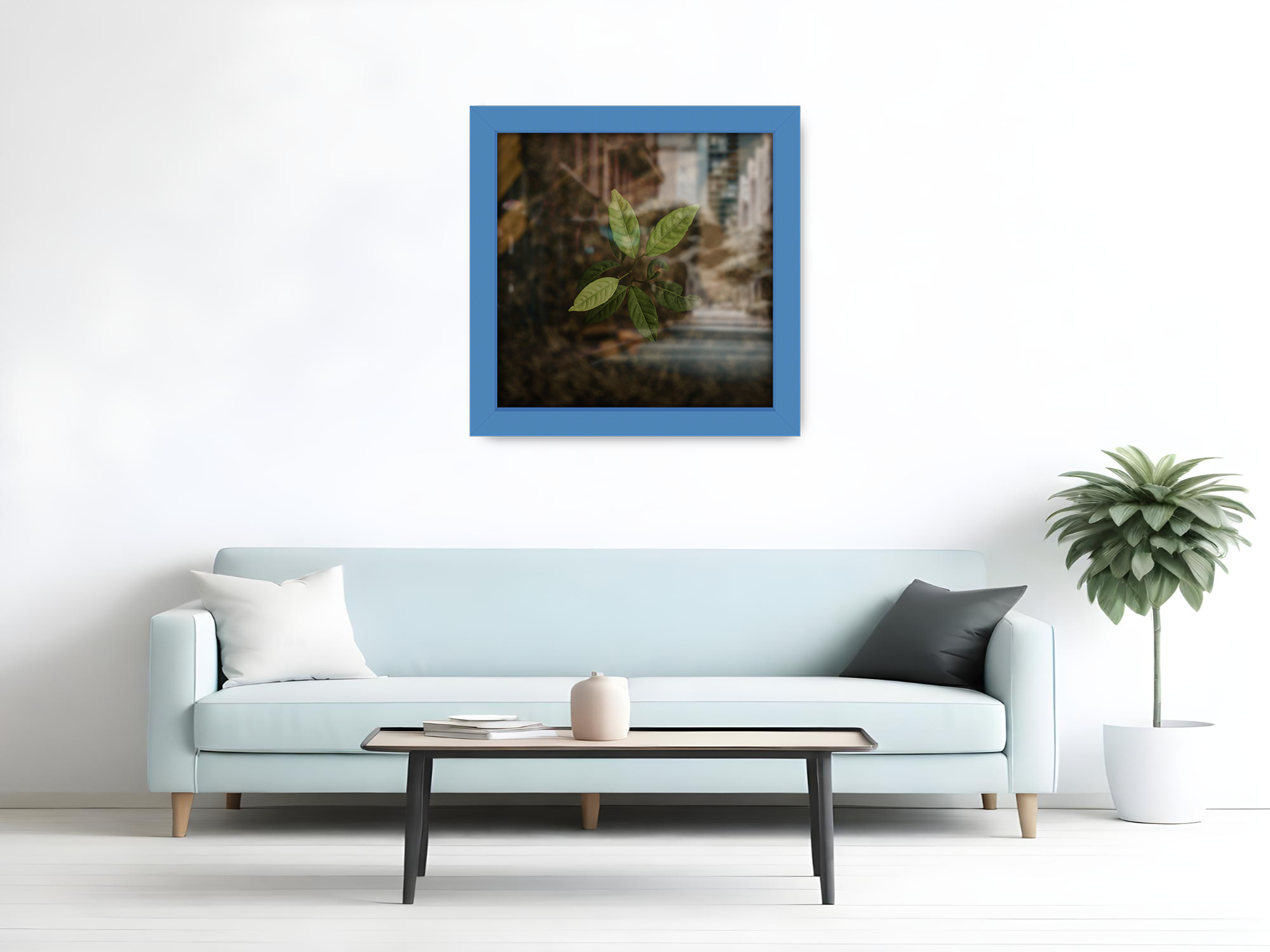 ( 70 x 70 CM ) / 28 x 28 Inch  |  Frames - MDF
 -  [ Blue ]