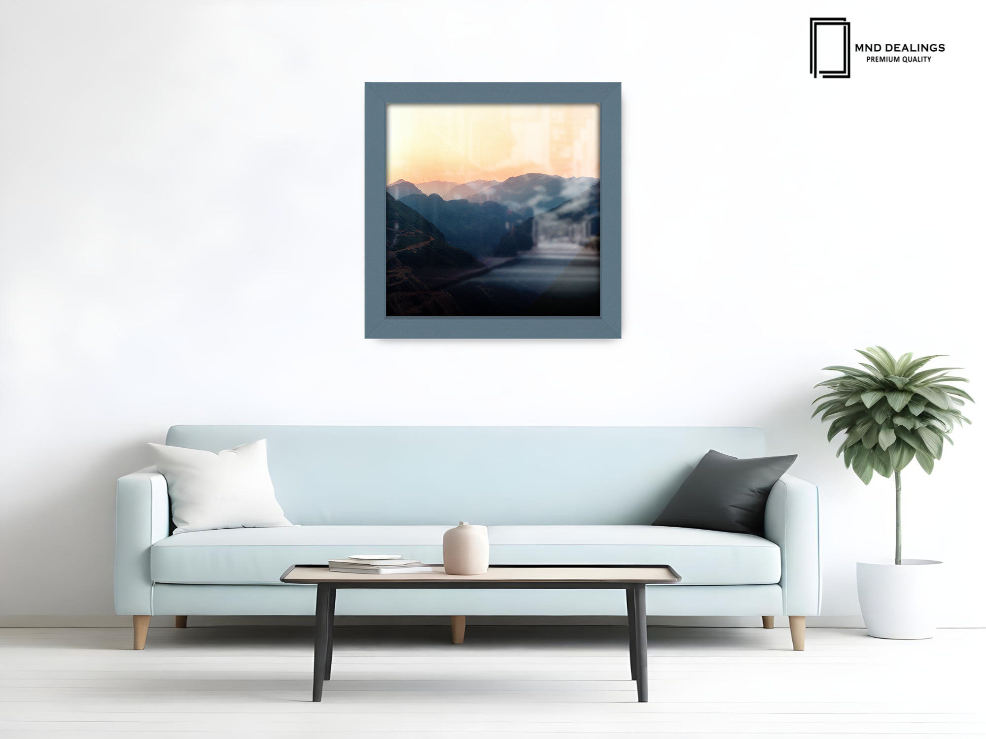 ( 70 x 70 CM ) / 28 x 28 Inch  |  Frames - MDF
 -  [ Dark Grey ]
