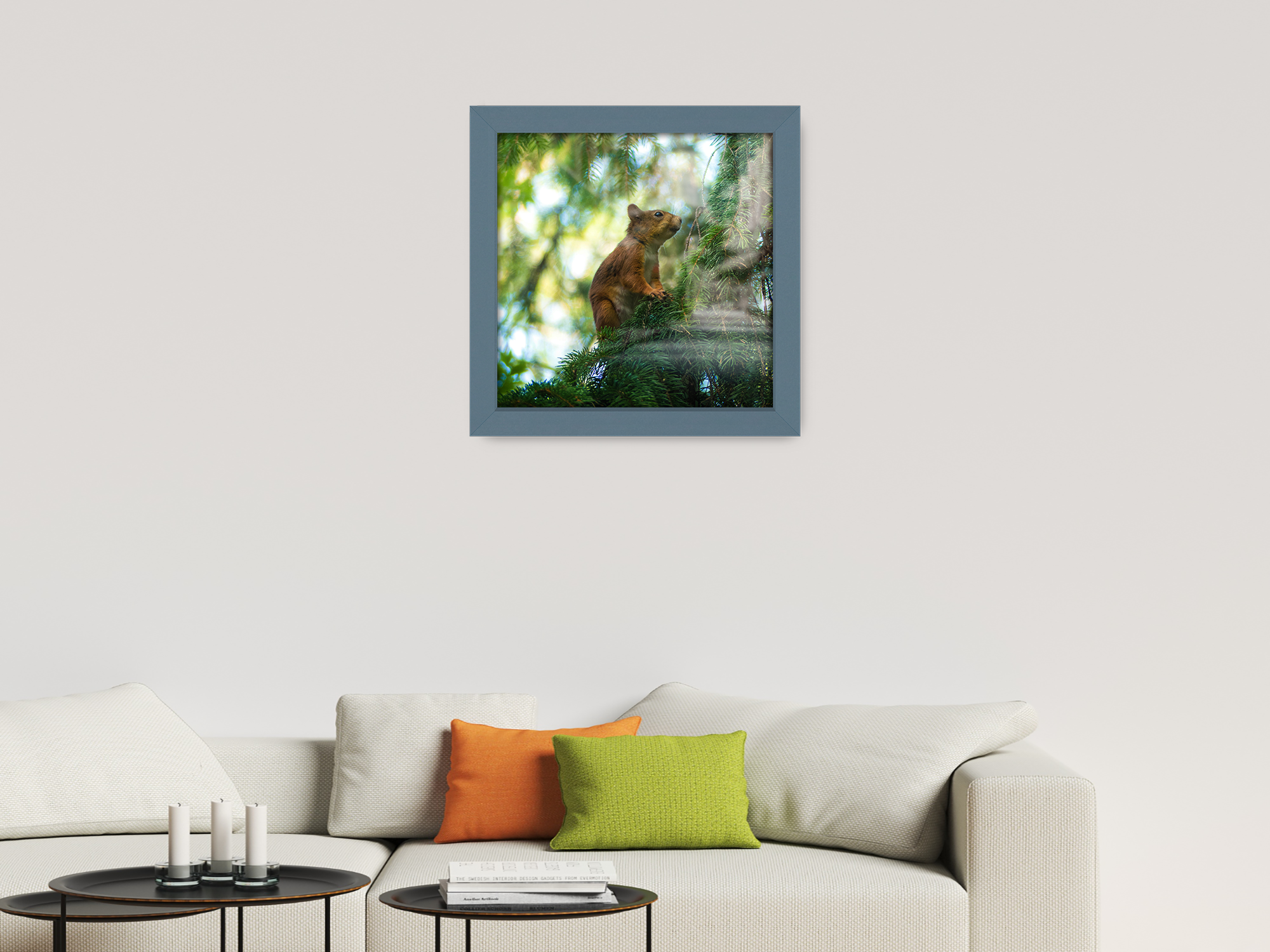 ( 70 x 70 CM ) / 28 x 28 Inch  |  Frames - MDF
 -  [ Dark Grey ]