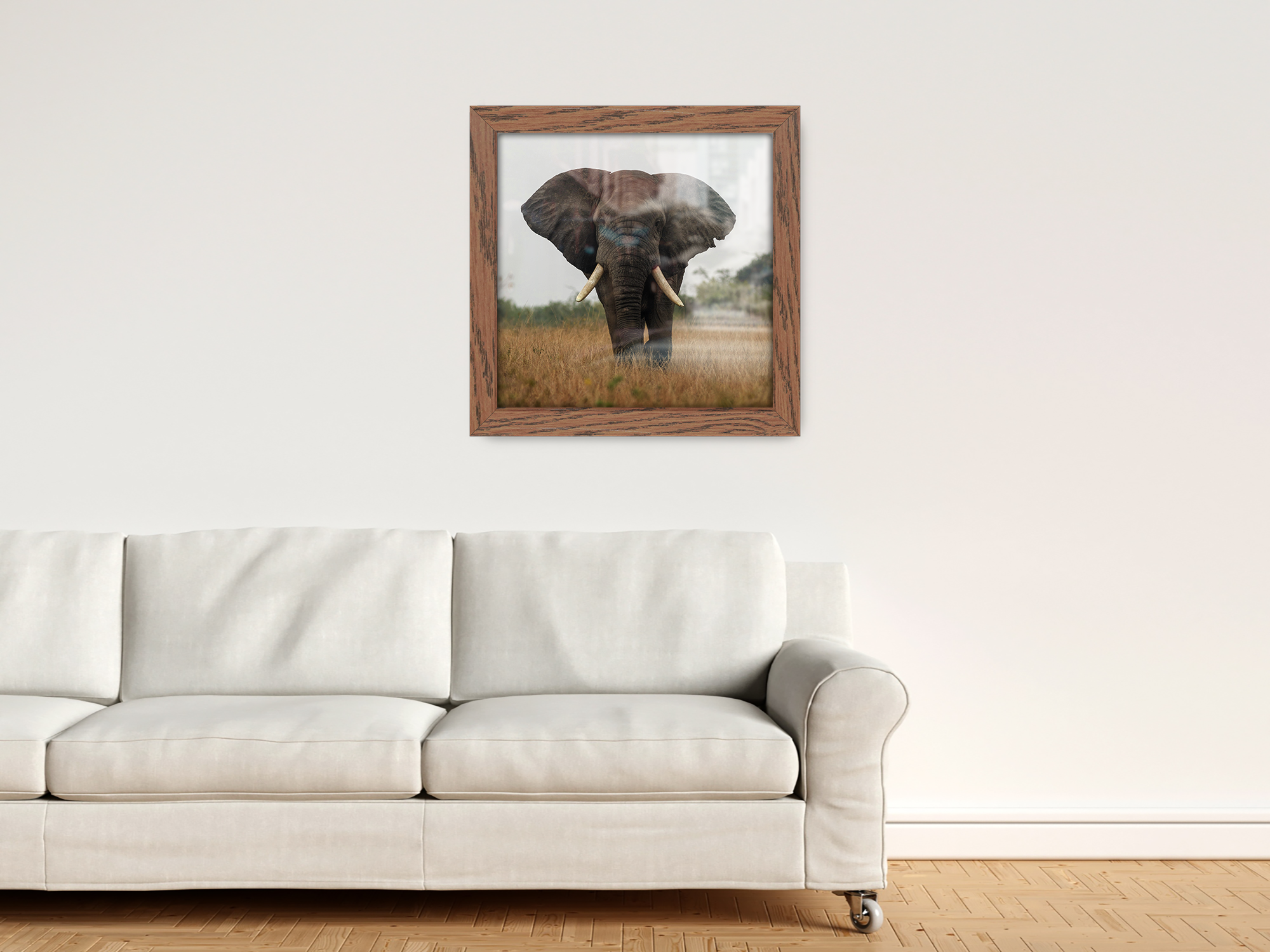 ( 70 x 70 CM ) / 28 x 28 Inch  |  Poster Frames - MDF
 -  [ Dark Oak ]