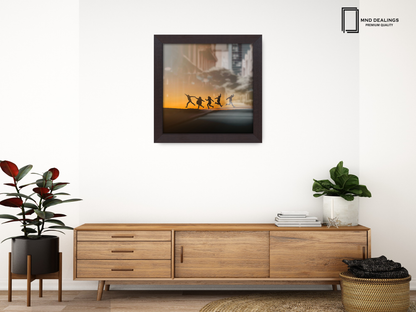 ( 70 x 70 CM ) / 28 x 28 Inch  |  Poster Frames - MDF
 -  [ Mahogany ]