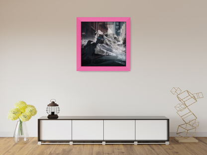 ( 70 x 70 CM ) / 28 x 28 Inch  |  Frames - MDF
 -  [ Pink ]