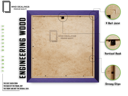 ( 70 x 70 CM ) / 28 x 28 Inch  |  Poster Frames - MDF
 -  [ Purple ]