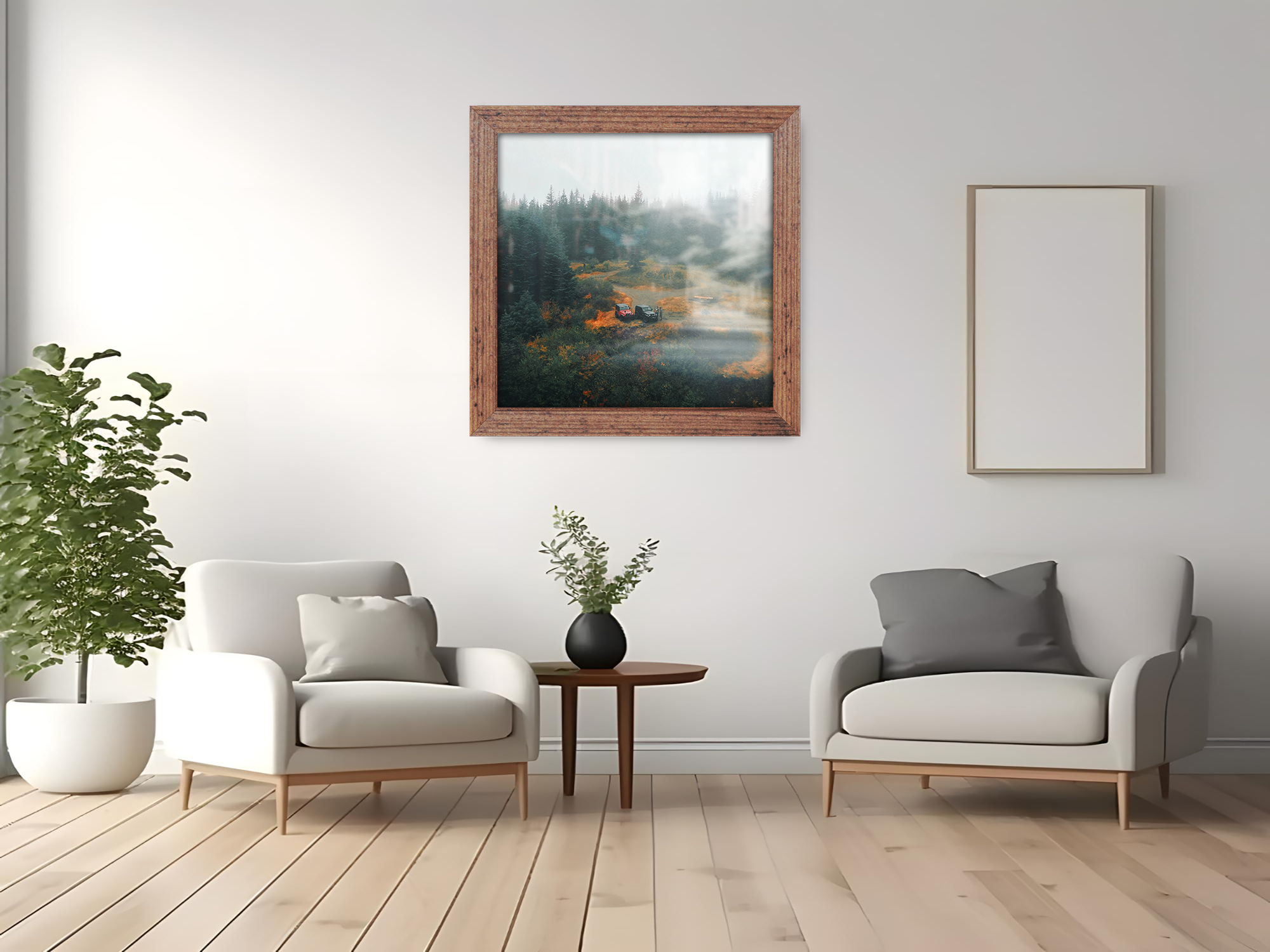 ( 70 x 70 CM ) / 28 x 28 Inch  |  Display Frame - MDF
 -  [ Rustic ]