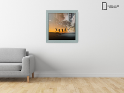 ( 70 x 70 CM ) / 28 x 28 Inch  |  Picture Frames - MDF
 -  [ Silver ]