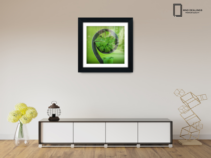 ( 70 x 70 Cm ) / 28 x 28 Inch with 60 x 60 Cm White Mount Picture Frames - MDF