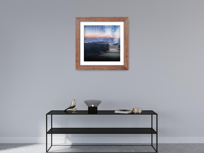 ( 70 x 70 Cm ) / 28 x 28 Inch with 60 x 60 Cm White Mount Picture Frames - MDF