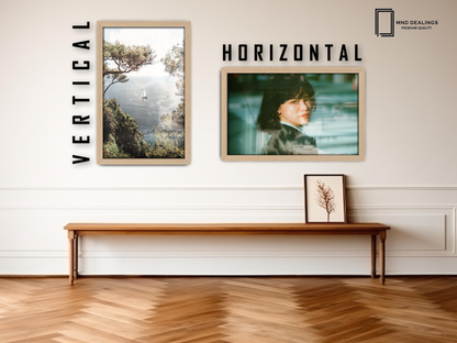 ( 70 x 90 CM ) / 36 x 28 Inch  |  Poster Frames - MDF
 -  [ Beech ]