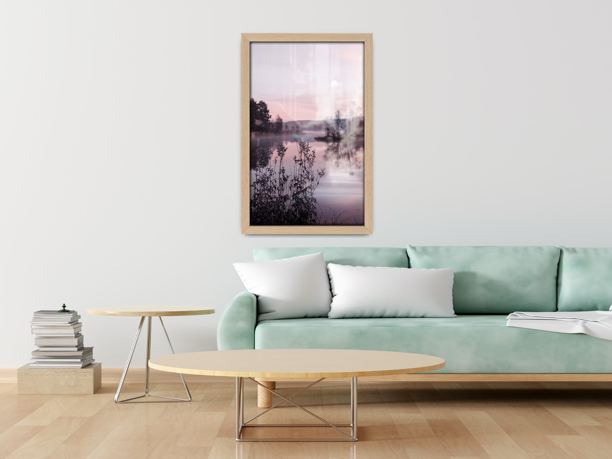 ( 70 x 90 CM ) / 36 x 28 Inch  |  Poster Frames - MDF
 -  [ Beech ]