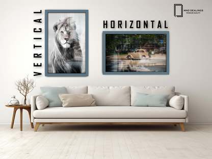 ( 70 x 90 CM ) / 36 x 28 Inch  |  Photo Frames - MDF
 -  [ Dark Grey ]