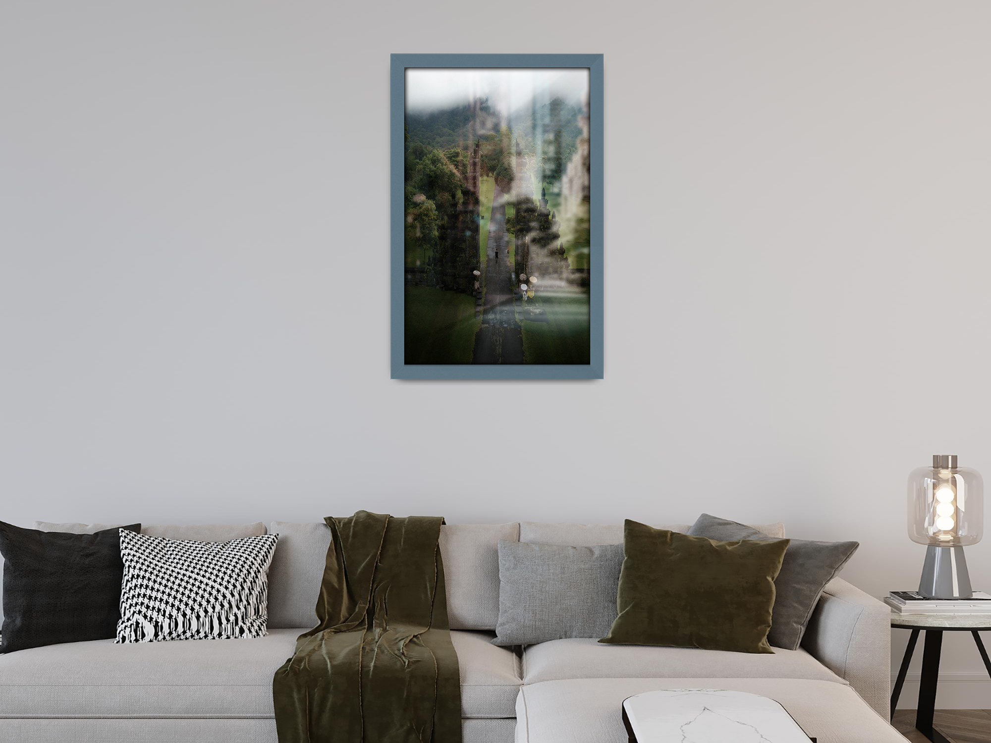 ( 70 x 90 CM ) / 36 x 28 Inch  |  Photo Frames - MDF
 -  [ Dark Grey ]