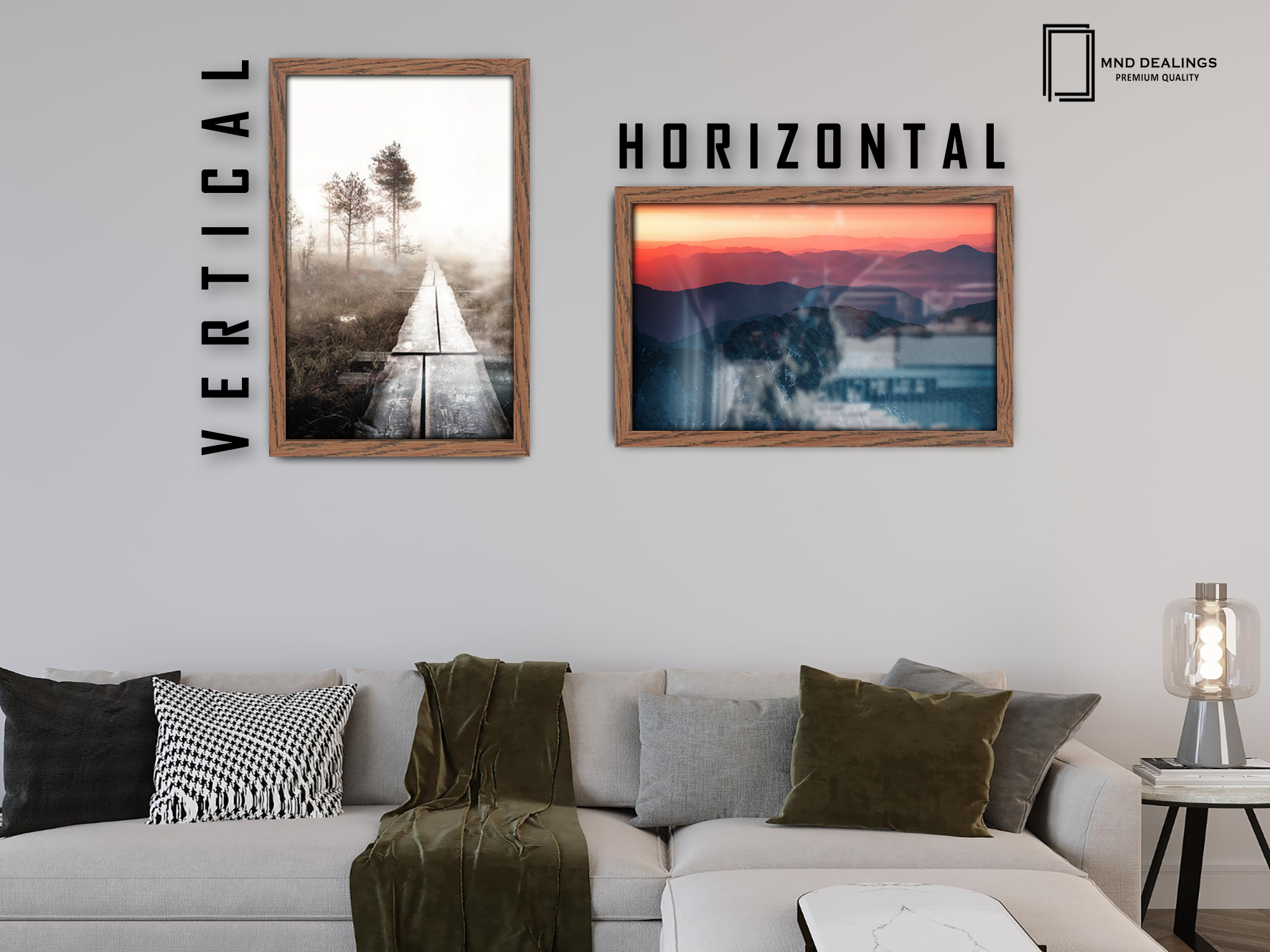 ( 70 x 90 CM ) / 36 x 28 Inch  |  Certificate Frames - MDF
 -  [ Dark Oak ]