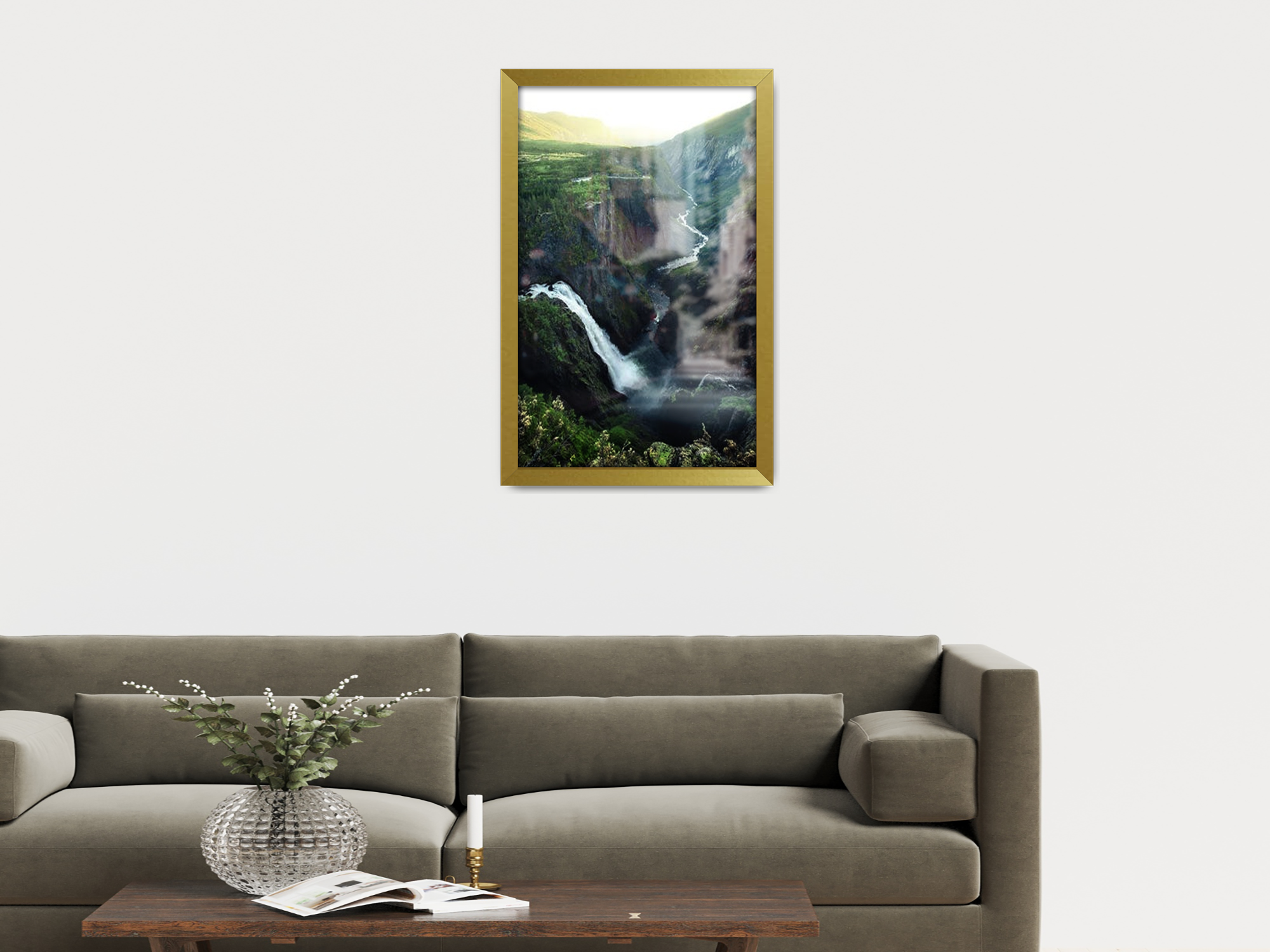 ( 70 x 90 CM ) / 36 x 28 Inch  |  Poster Frames - MDF
 -  [ Gold ]
