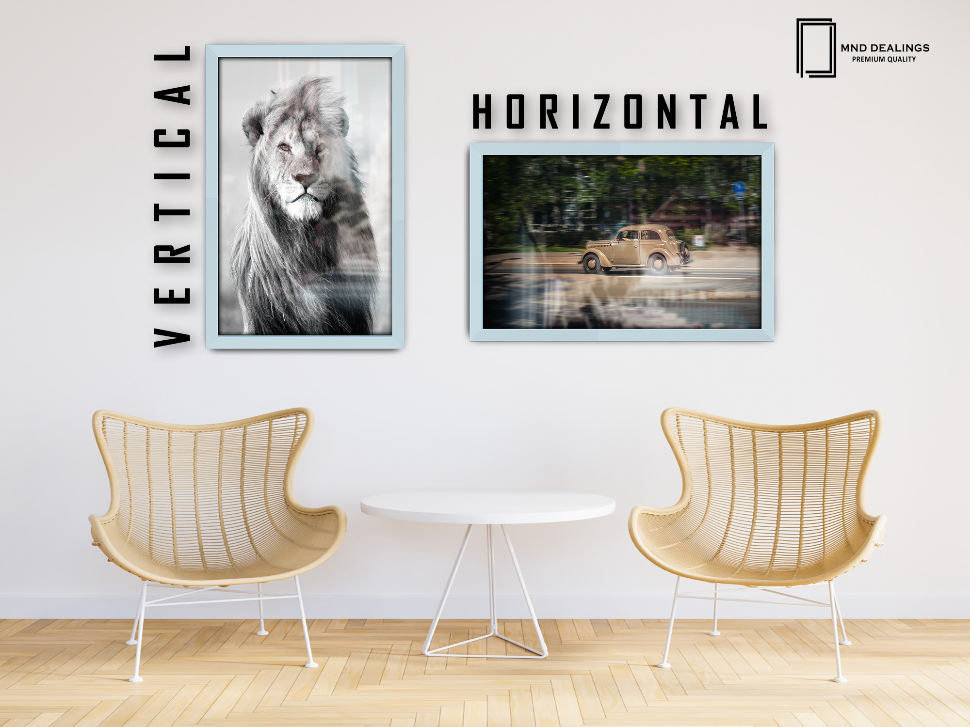 ( 70 x 90 CM ) / 36 x 28 Inch Frames - MDF