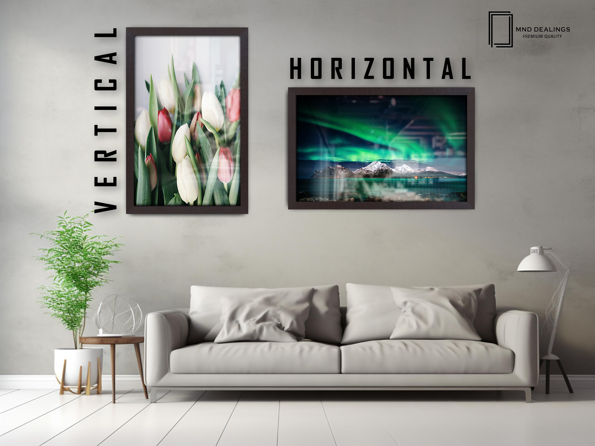 ( 70 x 90 CM ) / 36 x 28 Inch  |  Art Frames - MDF
 -  [ Mahogany ]