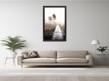 ( 70 x 90 CM ) / 36 x 28 Inch  |  Art Frames - MDF
 -  [ Mahogany ]