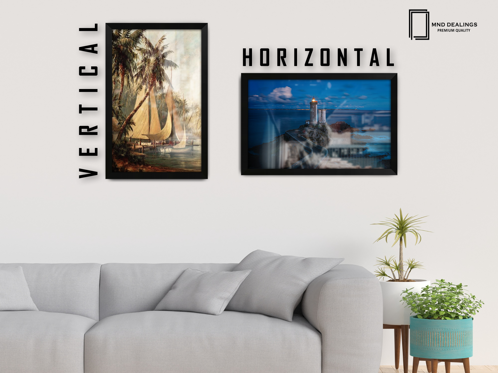 ( 70 x 90 CM ) / 36 x 28 Inch  |  Frames - MDF
 -  [ Matt Black ]