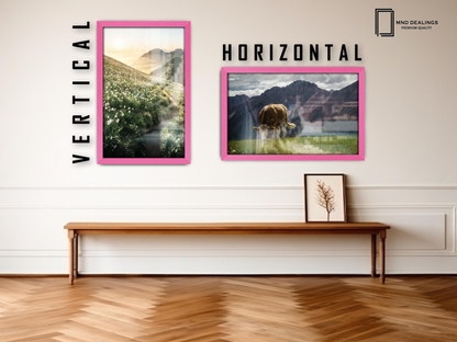 ( 70 x 90 CM ) / 36 x 28 Inch  |  Frames - MDF
 -  [ Pink ]